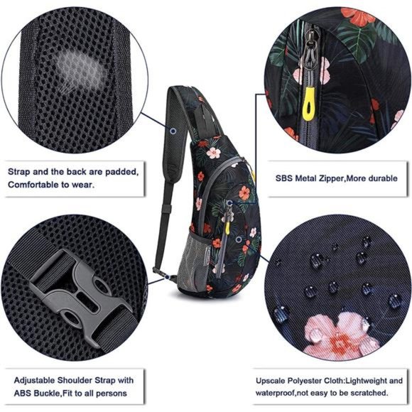 Sling Bags Men Shoulder Backpack Small Cross Body Chest Sling Backpack - Picture 3 of 6